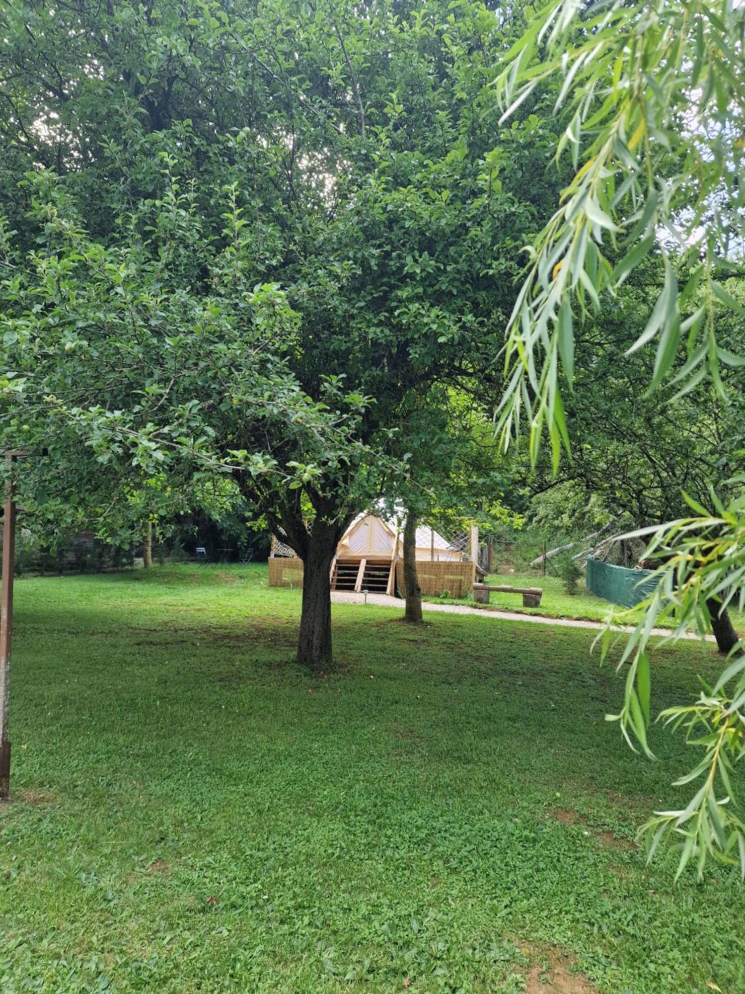 Lodge Tente Les Pommiers Glamping O Rendez-Vous En Demi-Pension Roquefeuil ภายนอก รูปภาพ